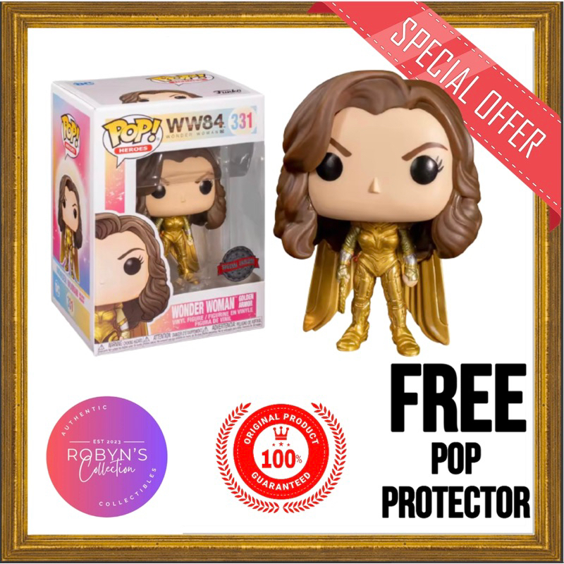 Pop Heroes Ww84 Wonder Woman Golden Armor Special Edition Funko Pop