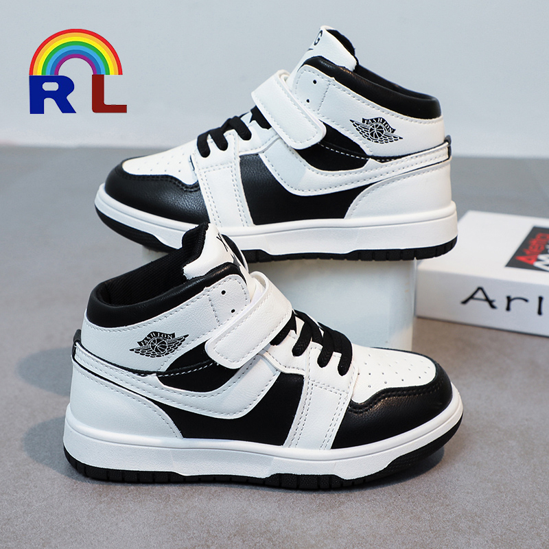 RAINBOW Shoes for kids boy hightops sneakers shoes for kids white