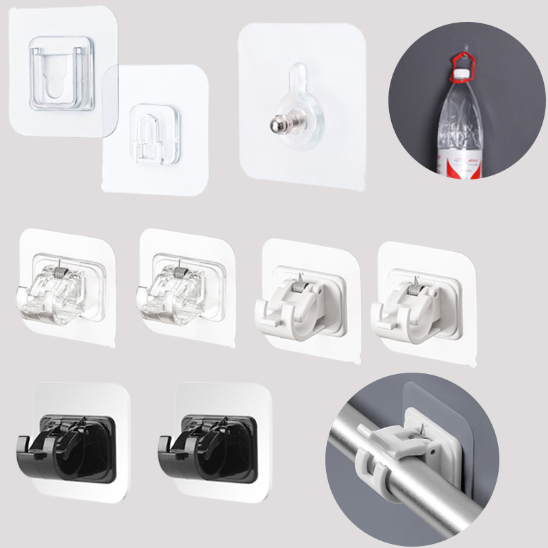 20Pcs NonTrace Self Adhesive Nails Hook/Curtain Rod Shelf Bracket