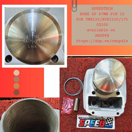 BIG BORE KIT 67MM PIN 15 FOR TMX ALL CHINA MOTOR 150 175 200 | Shopee ...