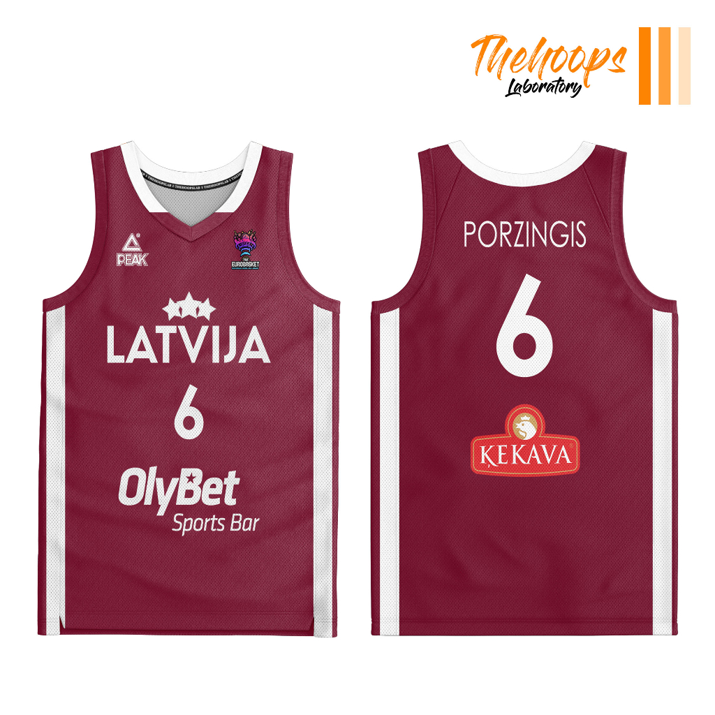 THL X EuroBasket Latvia Fiba Basketball 2022 Full Sublimation Jersey