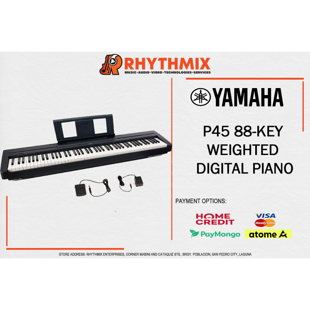 Yamaha P45 P45B P45 88 Keys Digital Piano (Original and Brand new) Shopee Philippines