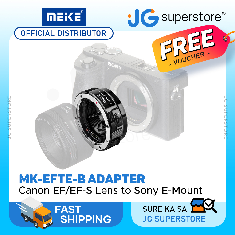 Meike MKEFTEB Auto Focus Mount Adapter for Canon EF/EFS Lens to Sony