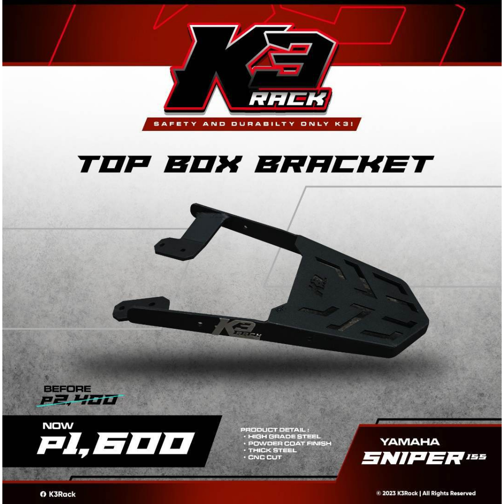 K3 rack YAMAHA SNIPER 155 | Shopee Philippines