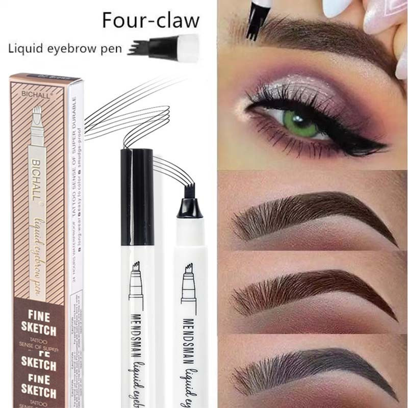 4 Fork Liquid Eyebrow Pencil Waterproof Eye Brow Pencil Eyebrow Makeup ...