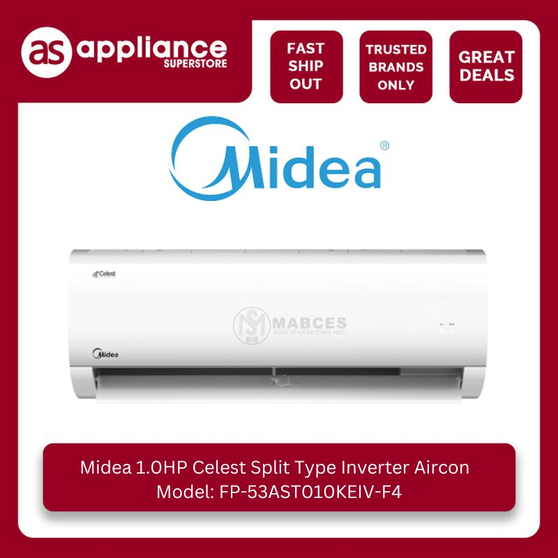 Midea 1hp Celest Split Type Inverter Aircon Fp 53ast010keiv F4 Shopee Philippines 2700