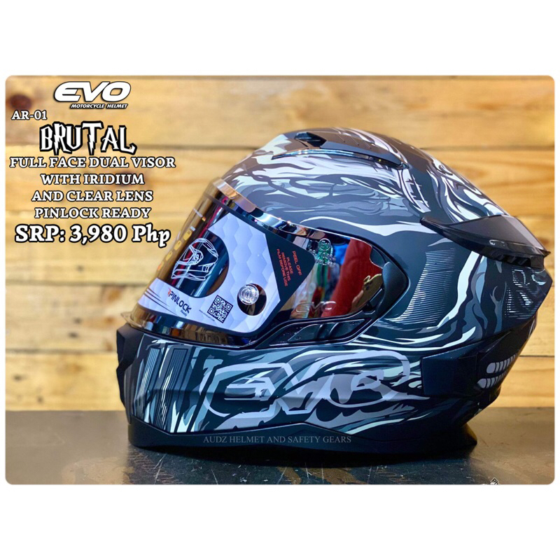 EVO AR01 BRUTAL FULL FACE HELMET Shopee Philippines