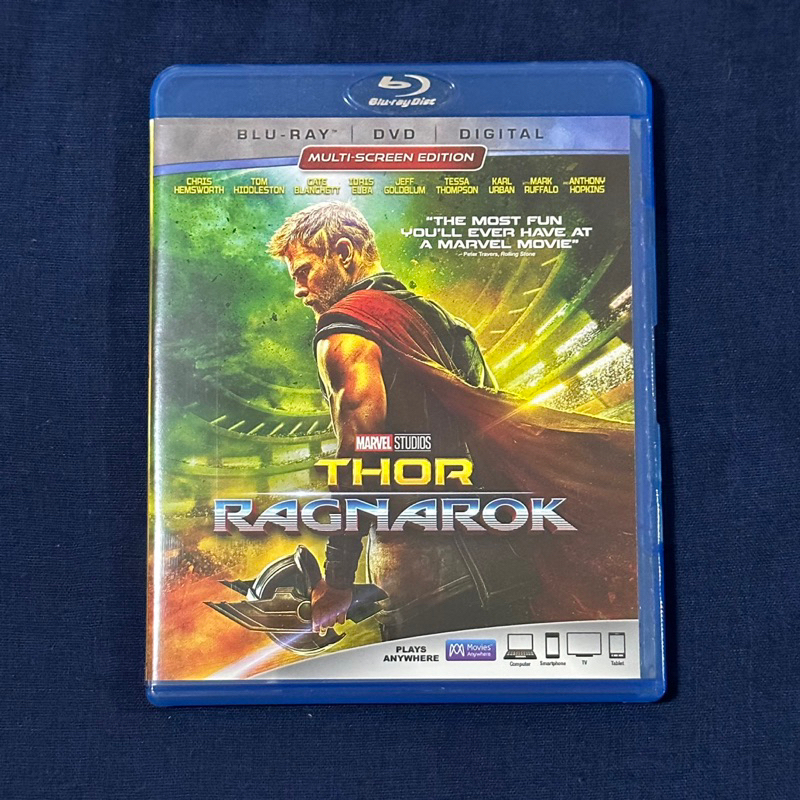 Marvel Studios Thor Ragnarok Original Blu-Ray 2 Disc DVD and Blu-Ray ...
