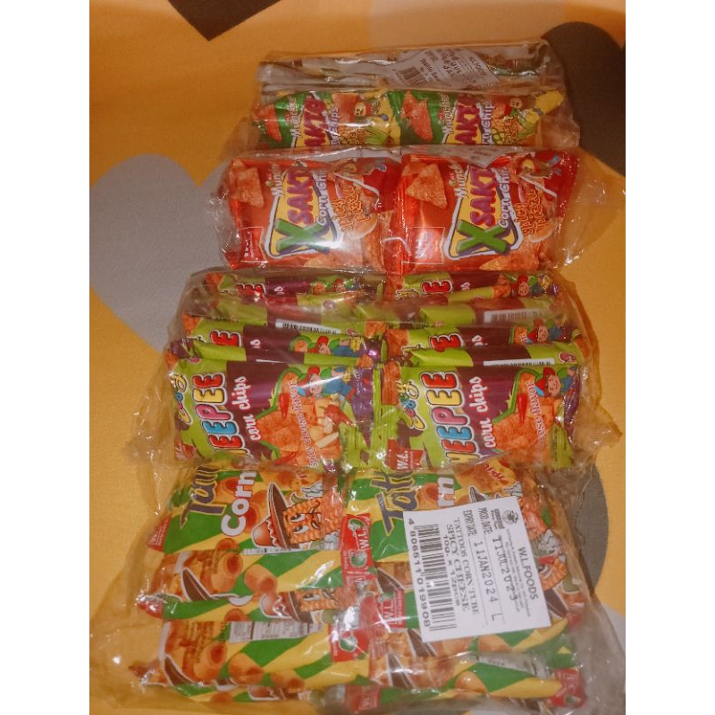 CORN CHIPS (XSAKTO SPICY PIZZA, CHEEPEE, TATTOOS & XSAKTO SWEET CORN