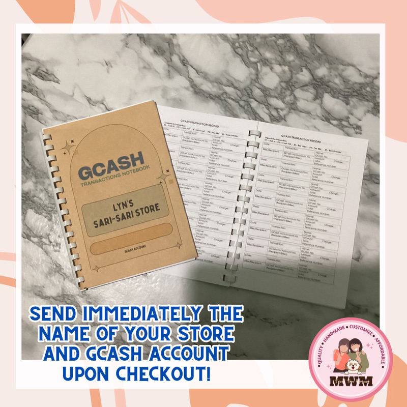 Gcash Notebook Or Gcash Record Padtransaction Tracker Shopee Philippines 4409