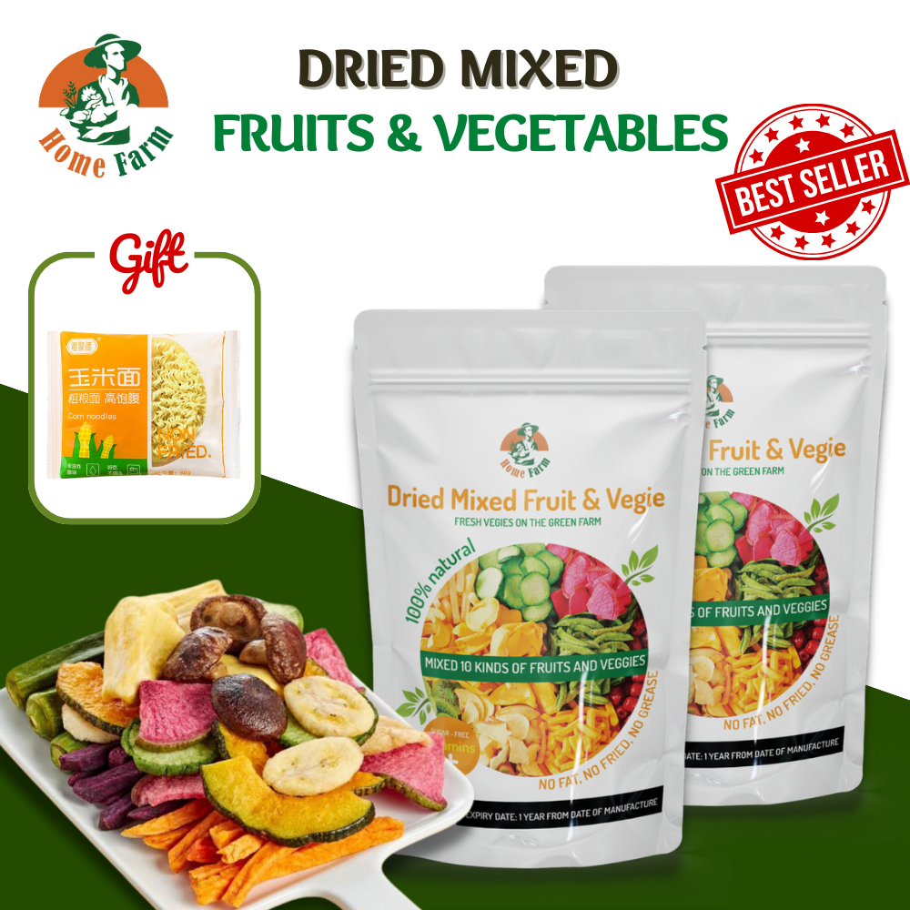 HOMEFARM Dried Fruits And Vegetables Snacks Mix Healthy 10 Ttypes