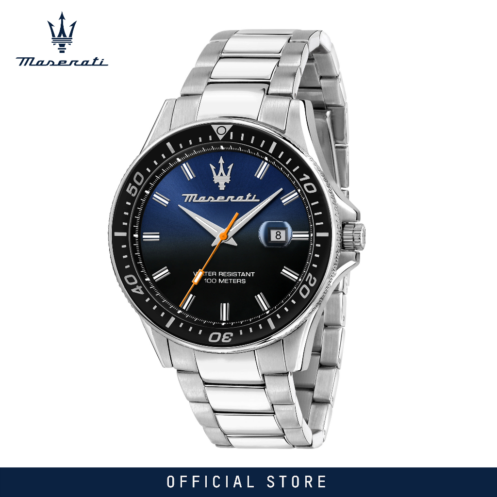 Maserati SFIDA Quartz Bue Dial Stainless Steel Watch For Men - R8853140001