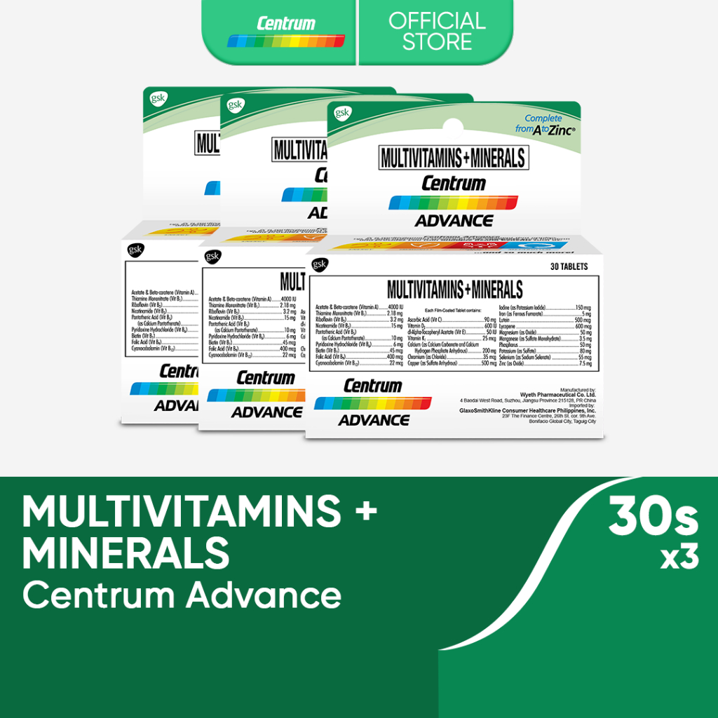 Centrum Advance 30s (Pack of 3) Shopee Philippines