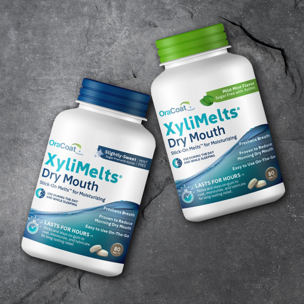 OraCoat XyliMelts Dry Mouth with Xylitol (Authentic) Stimulates Saliva