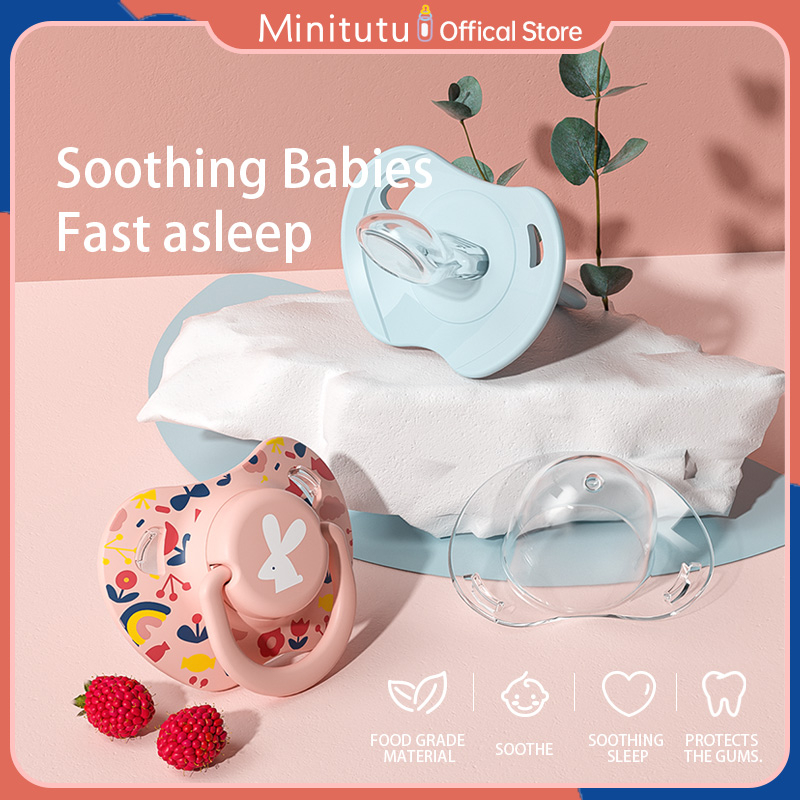Minitutu Baby Pacifier Small Size Medium Size Liquid Silicone Soft and ...