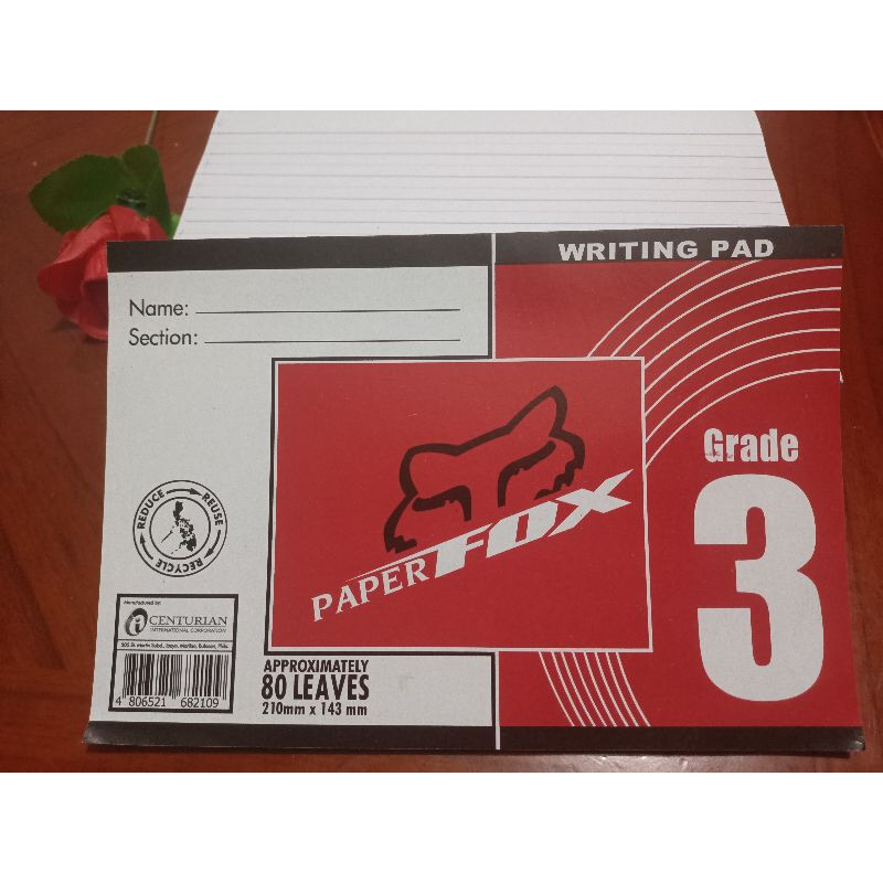 Elementary Pad Paper Grade 3 (sold per pad) Shopee Philippines