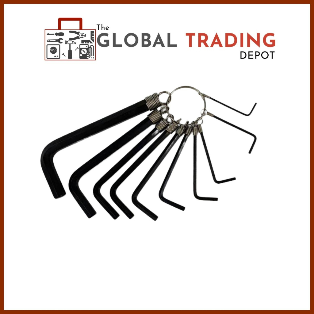 Stanley Allen Wrench Key Ring 1.5 mm to 10 mm (10 pcs/set) Shopee