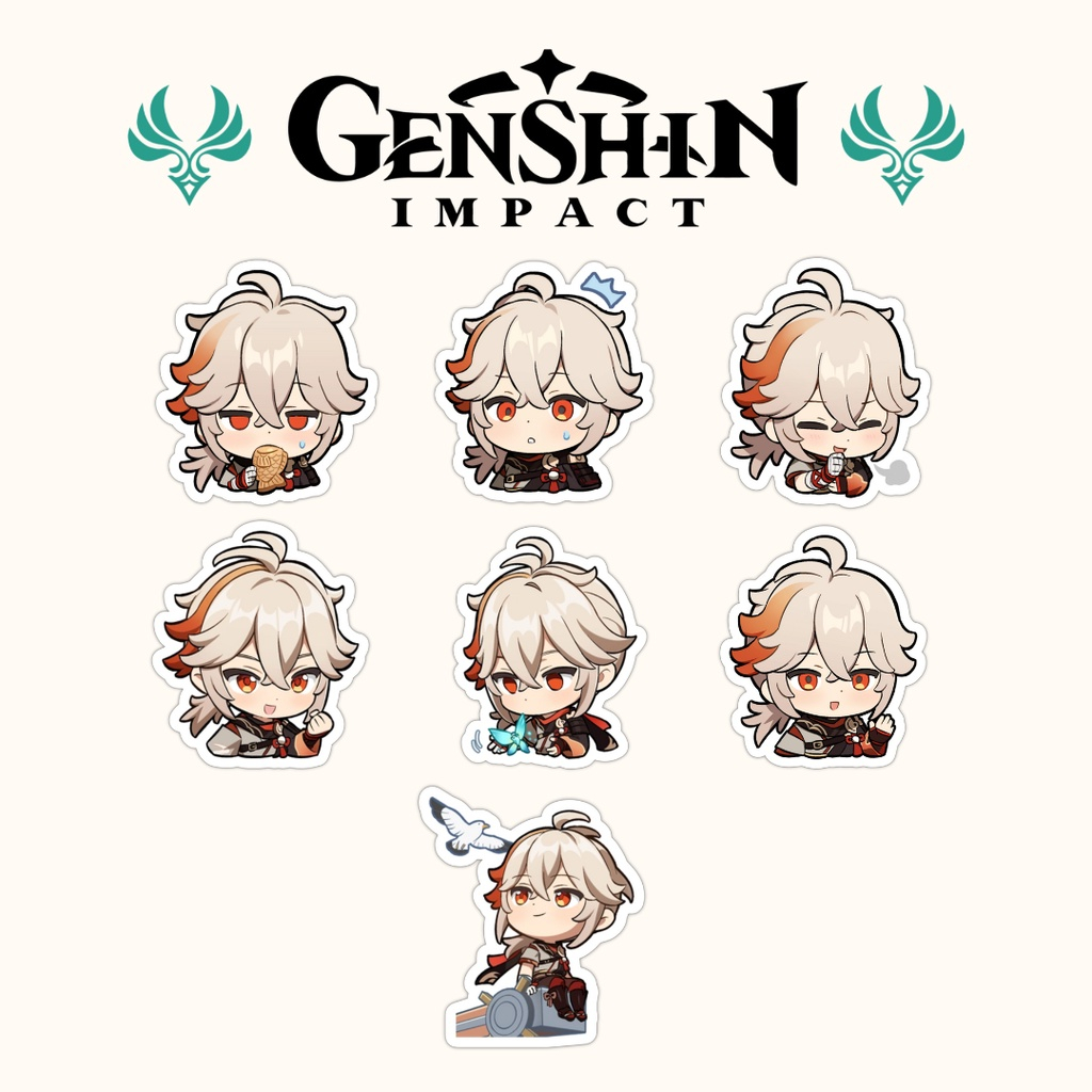 Genshin Impact Kazuha Emoji Sticker Set (Mixxx 5 pcs) | Shopee Philippines