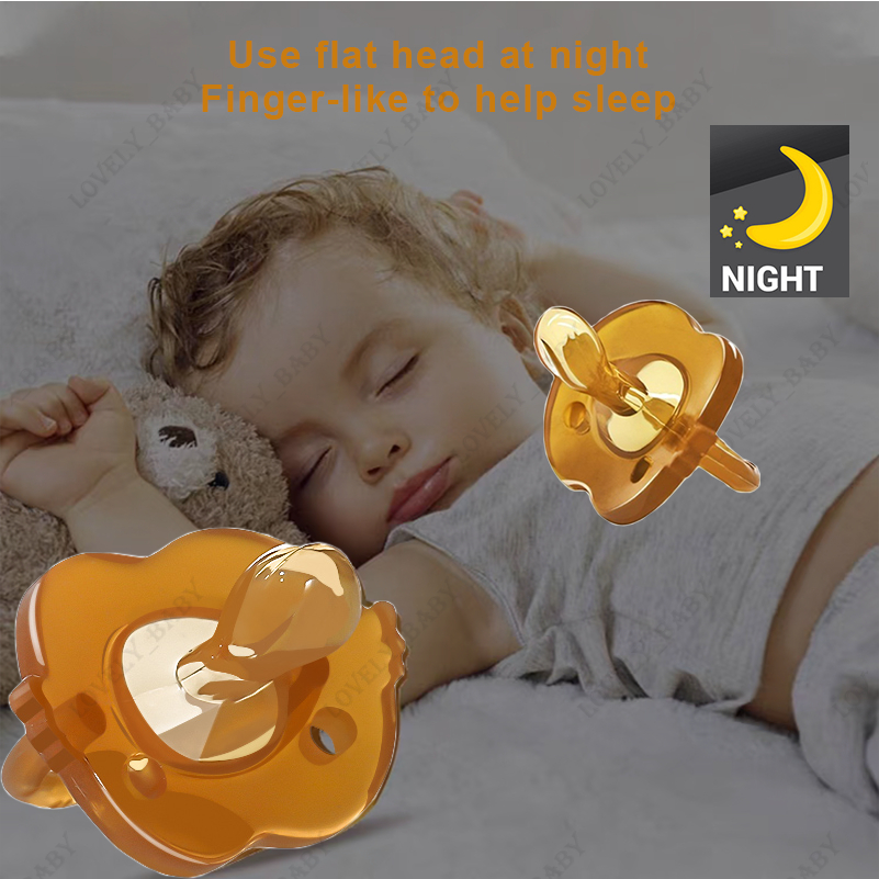 Silver Ion Antibacterial Baby Pacifier Natural Silicone Soft Pacifier ...