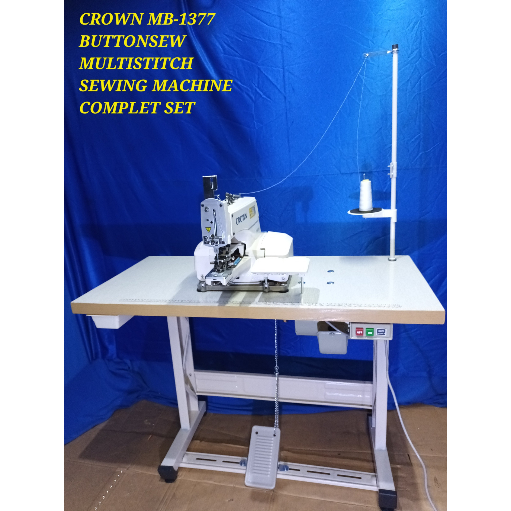 MACHINE/CROWN MB1377 BUTTONSEW MULTISTITCH SEWING MACHINE