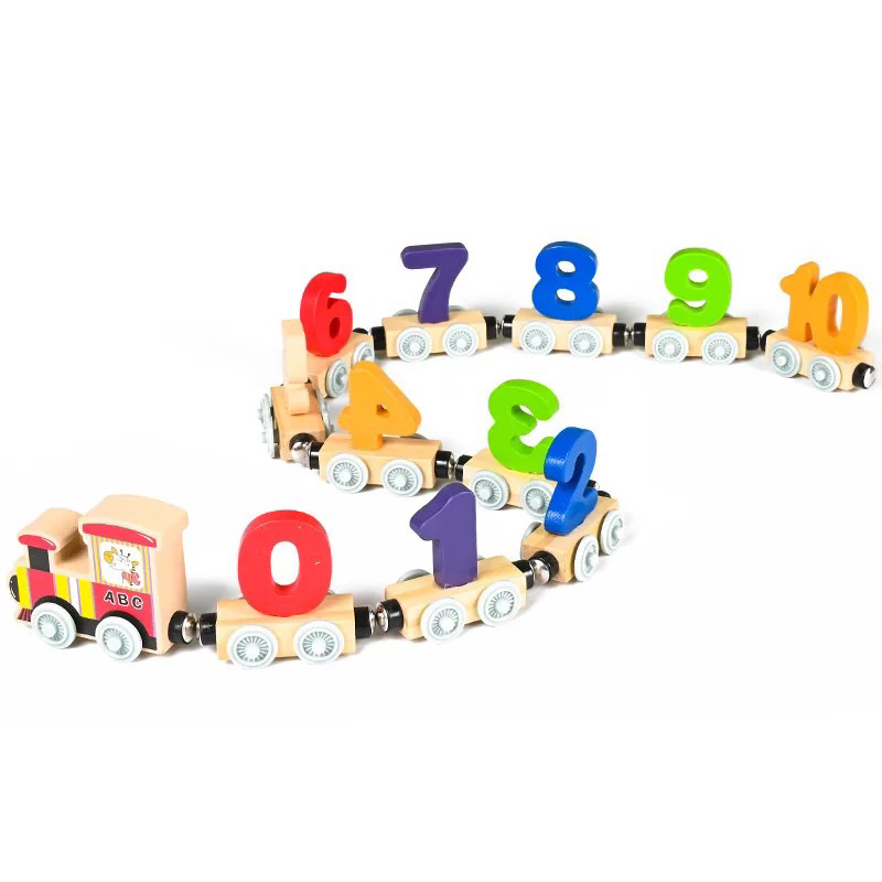 educratePH Wooden 12pc Magnetic Number Train | Shopee Philippines