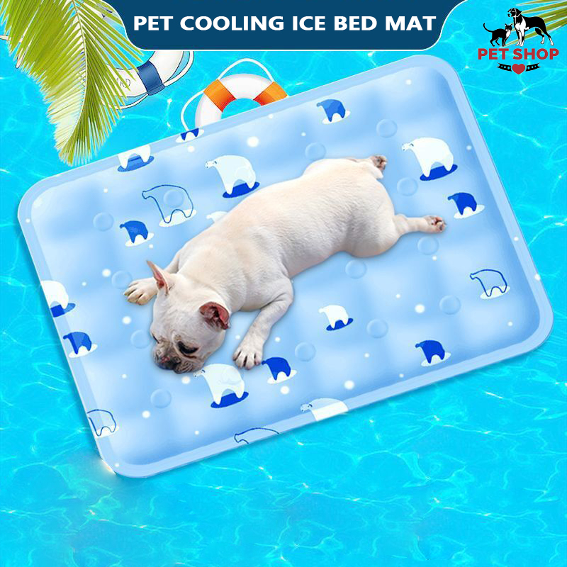 Dog Cooling Bed Mat Pet Cooling Bed Mat Gel Ice Breathable Waterproof