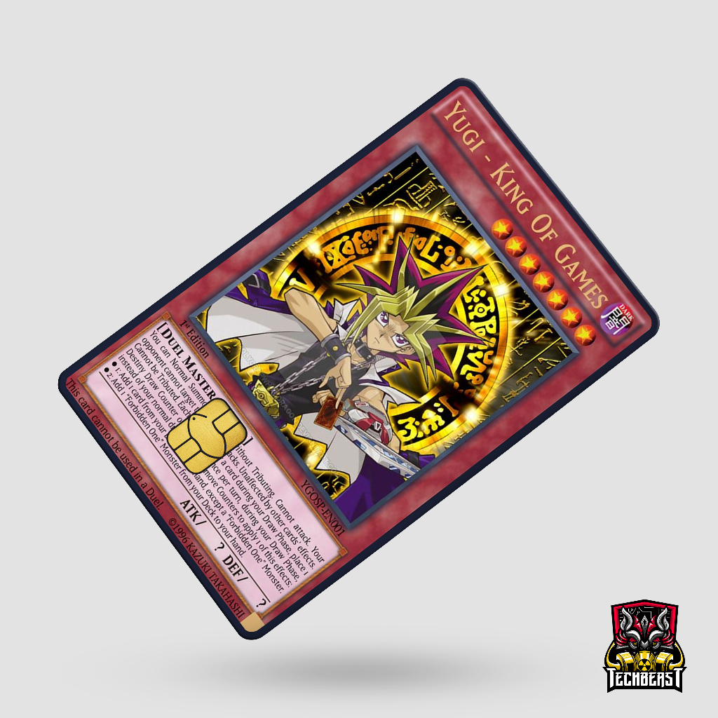 3M Yugioh ATM Debit Credit Beep Card Skin Vinyl Sticker Techbeast ...