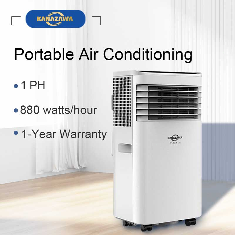 KANAZAWA Portable Aircon 1HP Touch Screen Air Conditioner With Remote