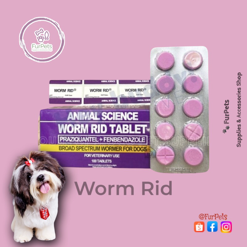 Animal Science Worm Rid deworm for dog, 1tablet (deworming Tablet