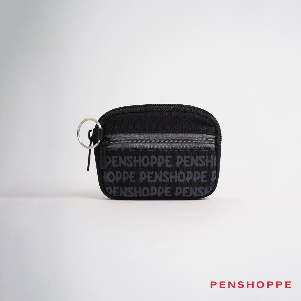 Casual Coin Purse With Print For Men (Black/Bottle Green
