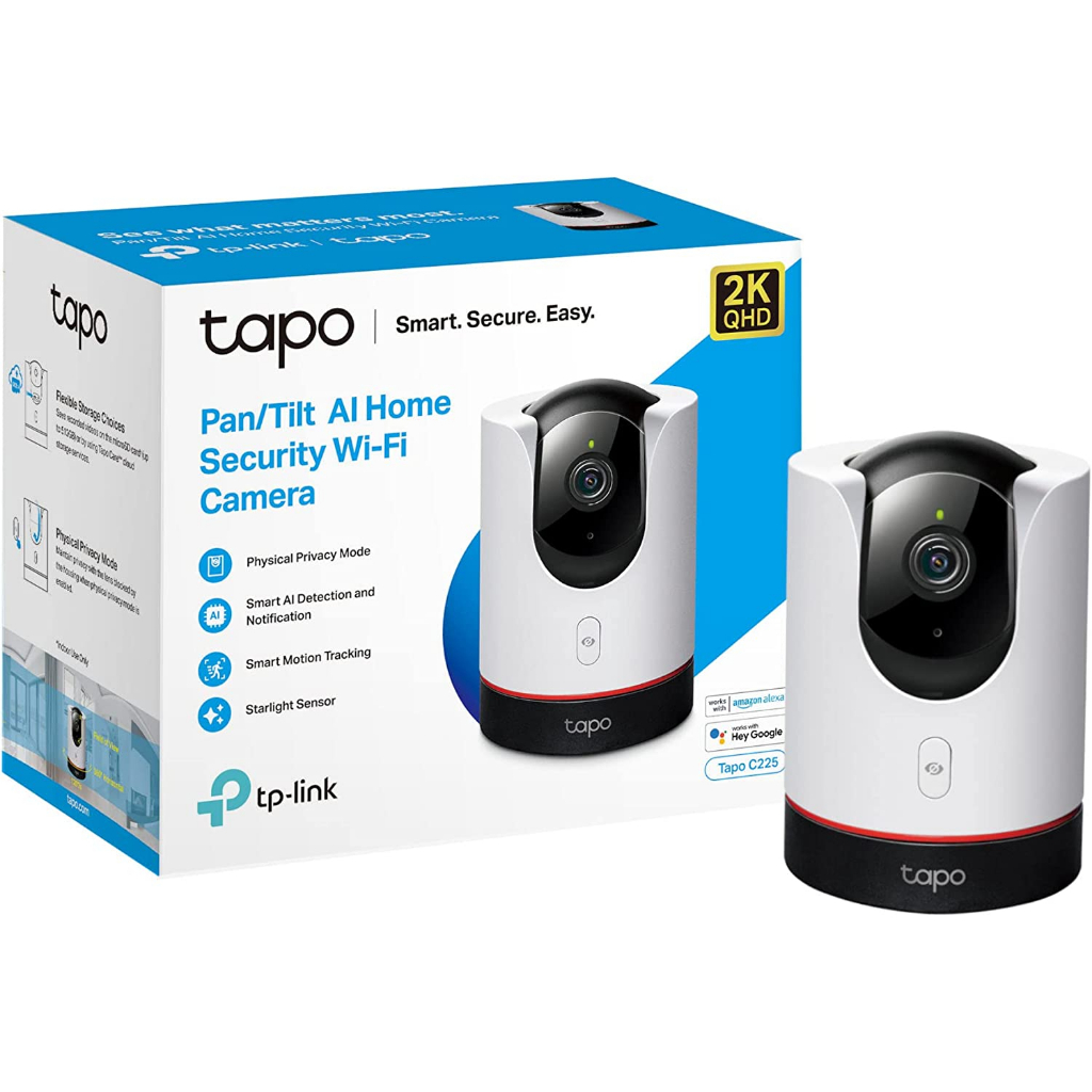TpLink Tapo C225 Pan/Tilt AI Home Security WiFi Camera (SD card not