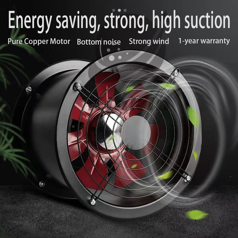 Round copper fan wall type axial fan 1 Voltage 220V strong exhaust all ...