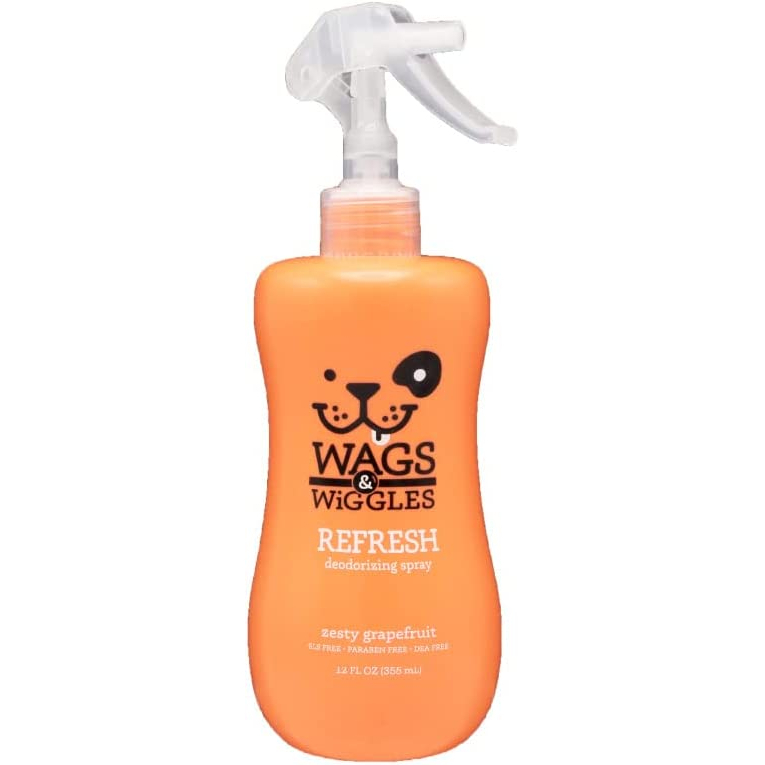 Wags & Wiggles Refresh Dog Deodorizing Spray for Dogs to Combat Smelly