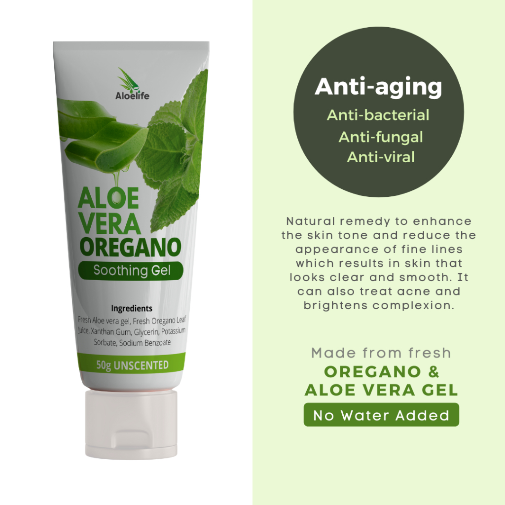 Aloelife - Aloe vera Oregano Soothing Gel 50g/100g | Shopee Philippines