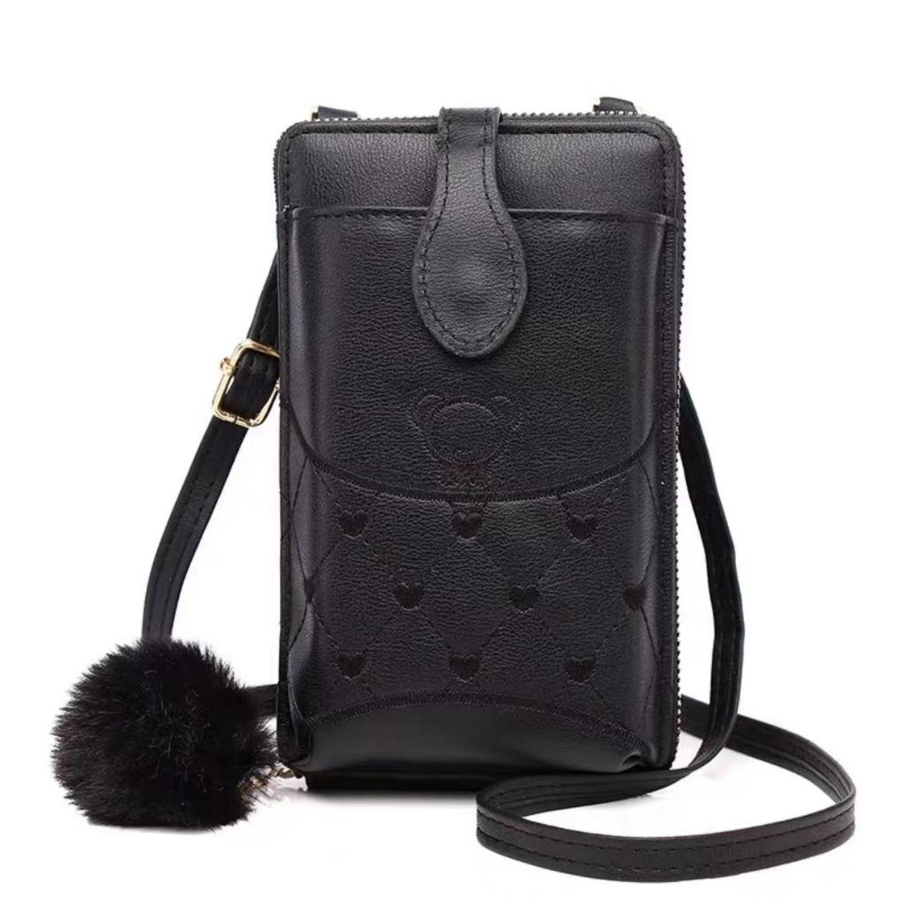 mm shop#8131 korean fashin leather phone sling bag for women | Shopee ...