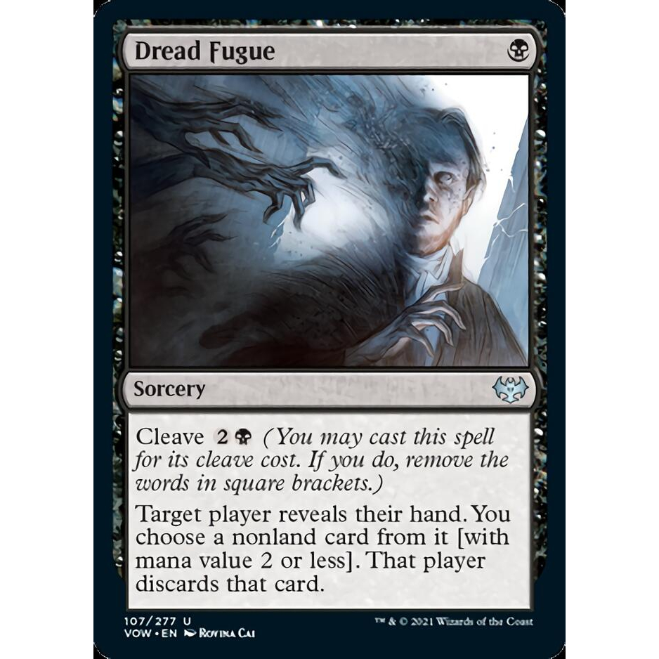 MTG Dread Fugue VOW Innistrad Crimson Vow Magic the Gathering | Shopee ...