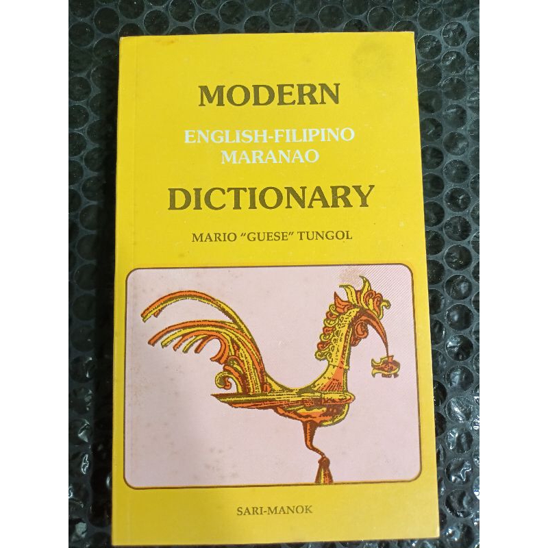 Modern English Filipino Maranao Dictionary By Tungol Shopee Philippines