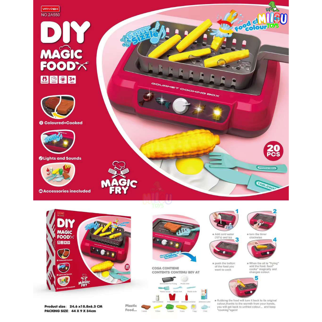 Miigu Toys DIY Magic Food With Lights and Sounds Pretend Play For Kids ...