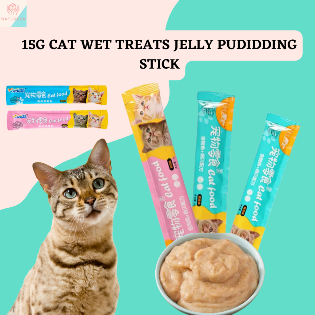 15g Cat Treats Wet Cat Kitten Snack Cat Jelly Pudding Stick Shopee