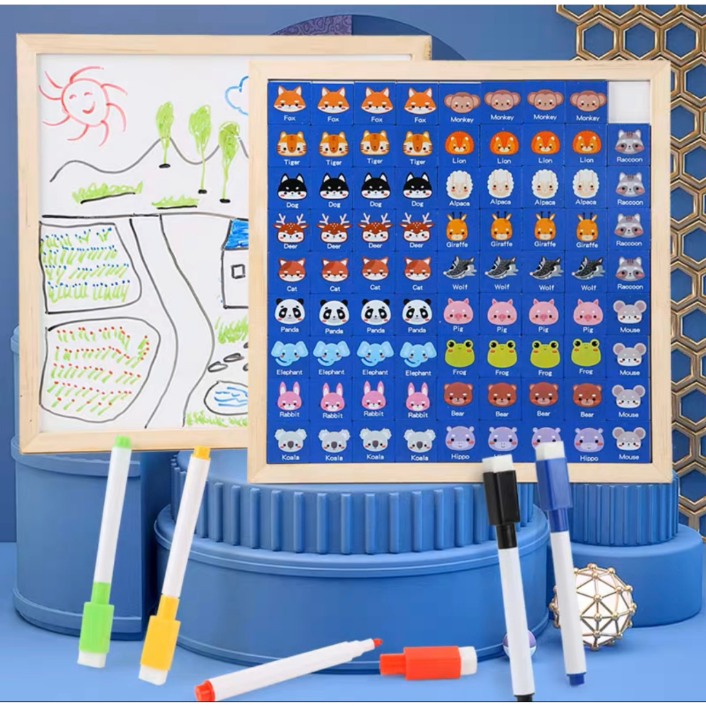 UG 2in1 Art Board Connecting Memory Game with White Board | Shopee ...