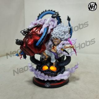 YZ Studio One Piece Fifth Gear 5 Running Luffy Nika Resin Figure