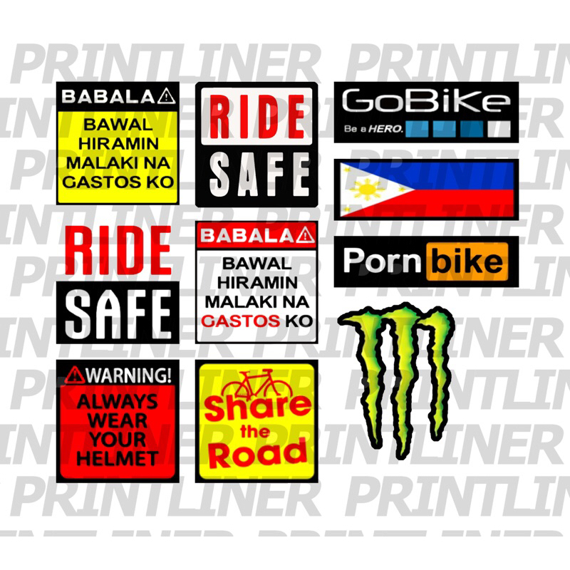 BIKE STICKERS (LAMINATED AND WATERPROOF) NEW ARRIVAL | Shopee Philippines