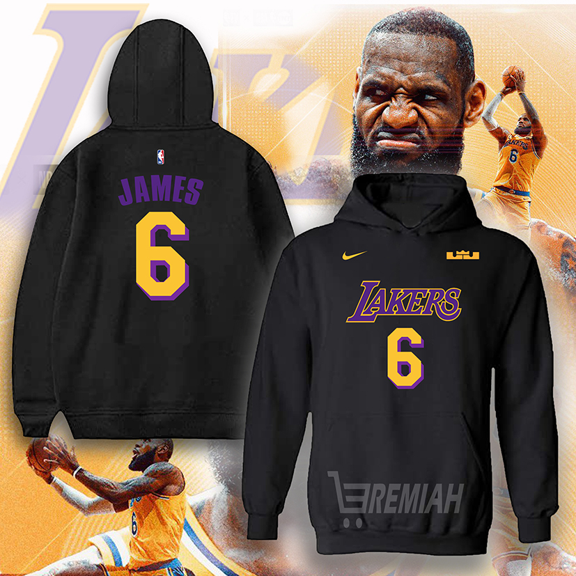 Lebron James LBJ 6 Los Angeles lakers Basketball Pullover Hoodie Jacket Shopee Philippines