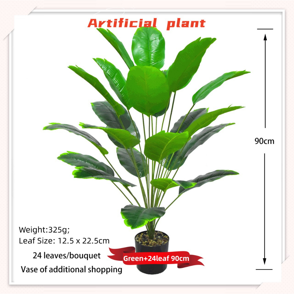 Artificial plant Artificial Leaves Banana Tree Fake Palm Tree Home