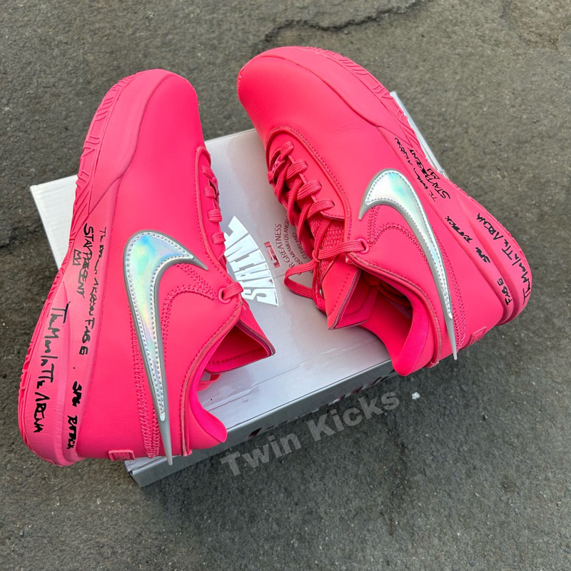 Hot pink lebrons hotsell