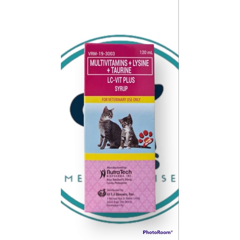 LCVIT Plus for Cats 120ml Multivitamins+Taurine+Lysine Shopee