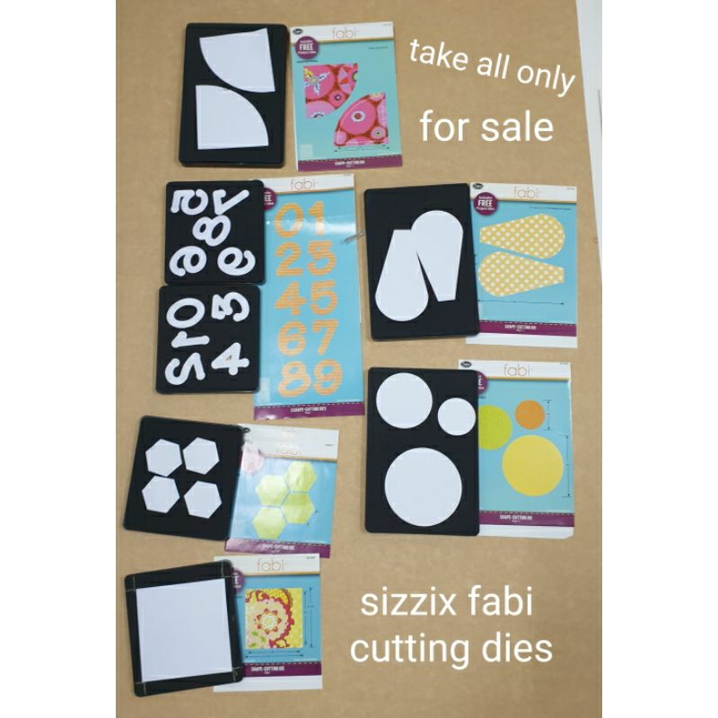 sizzix fabi dies for sizzix cutting machine lot take all Shopee