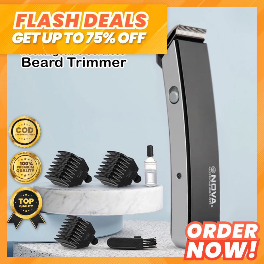 Original Nova Hair and Beard Trimmer NS 216 Clipper Set Wireless Razor ...