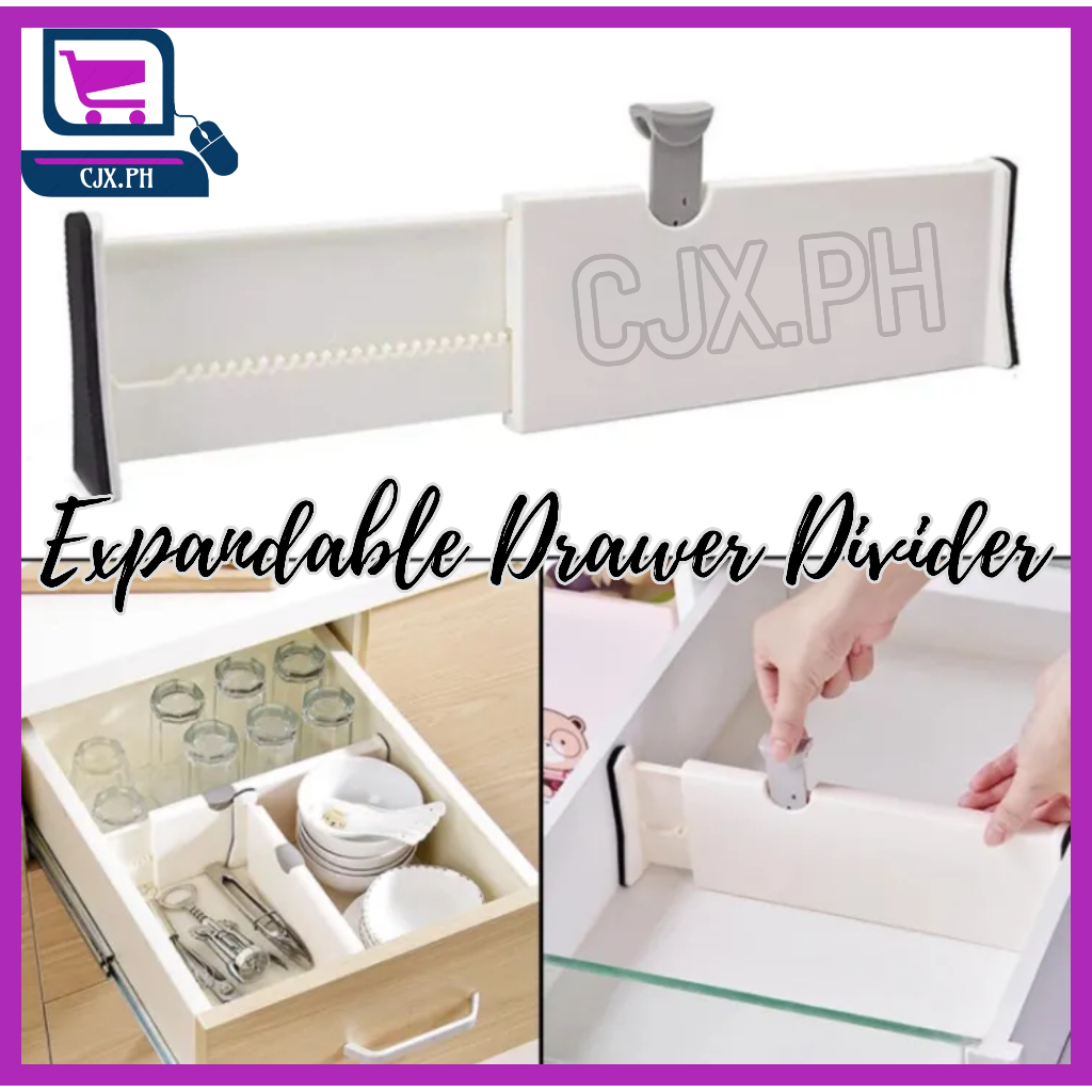 CJX.PH Drawer Dividers Adjustable Spring Loaded Expandable Kitchen