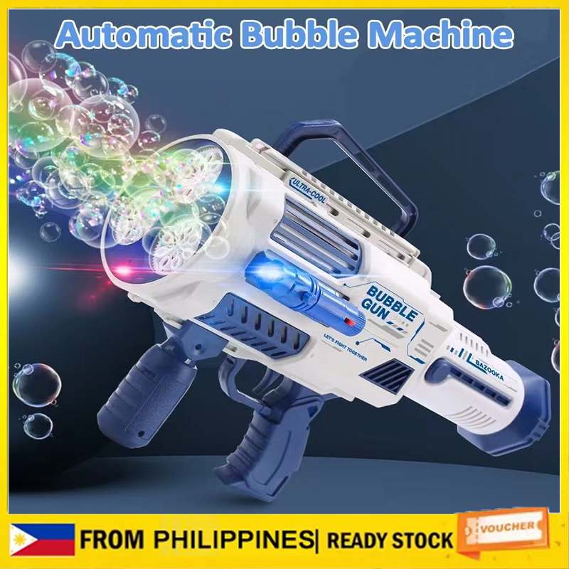 Automatic bubble machine toy porous bubble gun rocket bubble machine ...